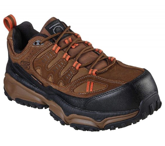 Pánské Bezpečnostní Boty Skechers Rugged Alpine Comp Špicí Hnědé | SBAOQRN-19