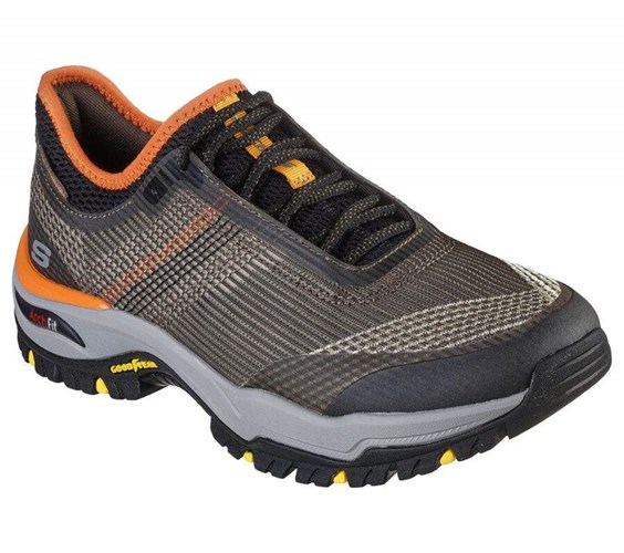 Pánské Boty Casual Skechers Arch Fit Dawson - Mahone Olivy Zelené | RBFMLDW-76