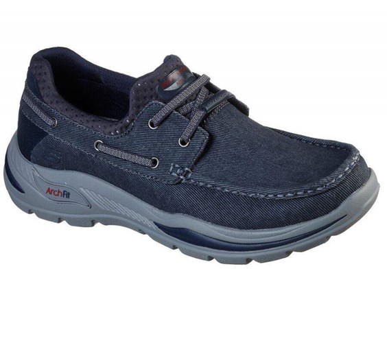 Pánské Boty Casual Skechers Arch Fit Motley - Oven Tmavě Blankyt | LDVZXNG-48