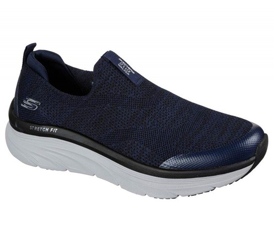 Pánské Boty Casual Skechers Relaxed Fit: D'Lux Walker - Quick Upgrade Tmavě Blankyt | HVGRQXT-48