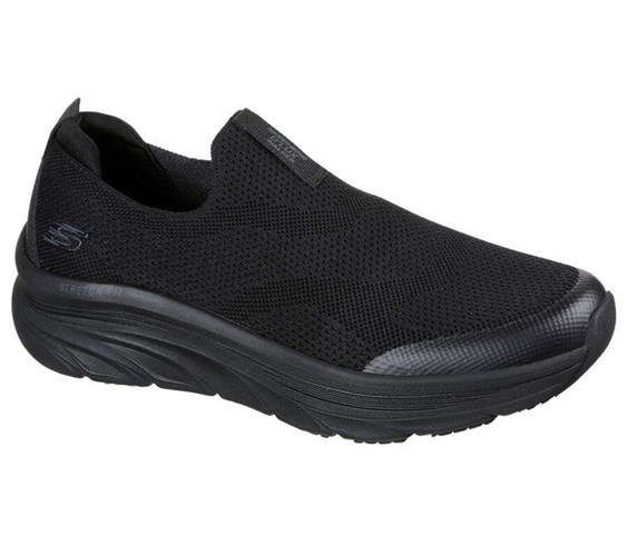 Pánské Boty Casual Skechers Relaxed Fit: D'Lux Walker - Quick Upgrade Černé | NBTRZJA-09