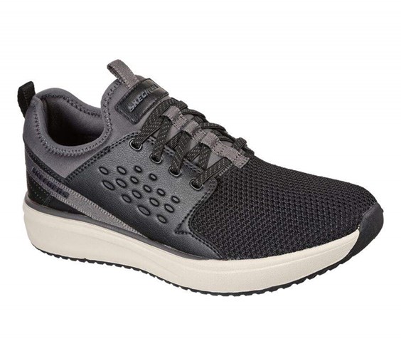 Pánské Boty Casual Skechers Relaxed Fit: Crowder - Colton Černé Šedé | VBNJITE-82