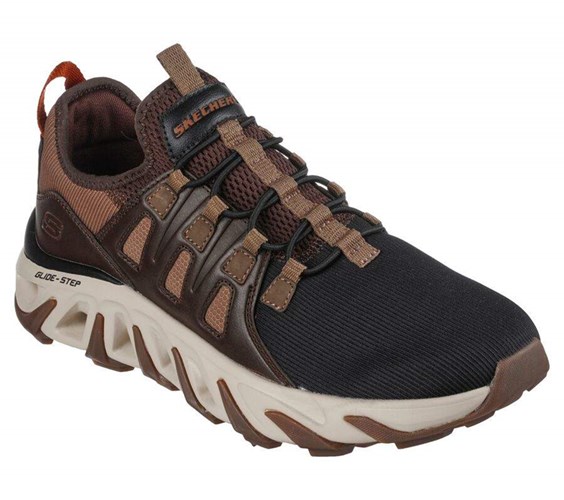 Pánské Boty Casual Skechers Relaxed Fit: Flex Conway - Osley Čokolády Černé | WRTEBVK-32