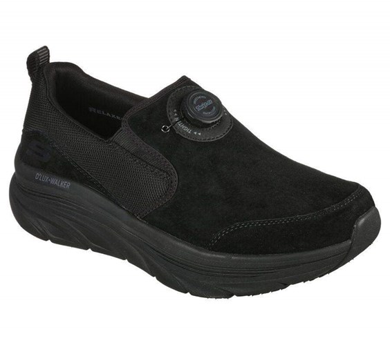 Pánské Boty Casual Skechers Twist Fit: D'Lux Walker - Regate Černé | UALGJHP-84