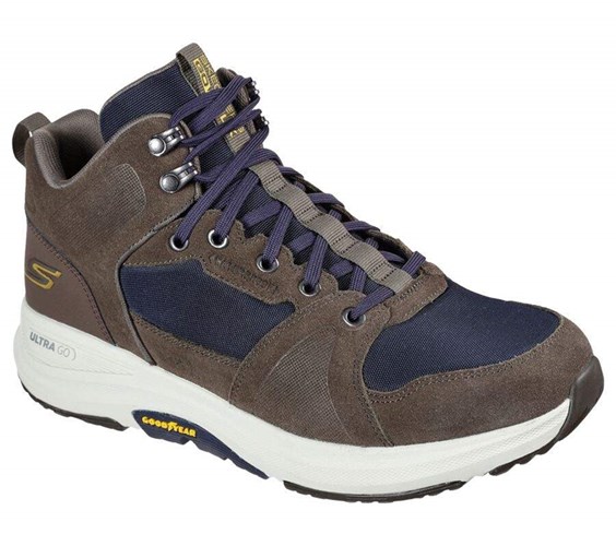 Pánské Boty Skechers GOwalk Outdoorové - Esplanade Hnědé Tmavě Blankyt | OJSWHNP-34