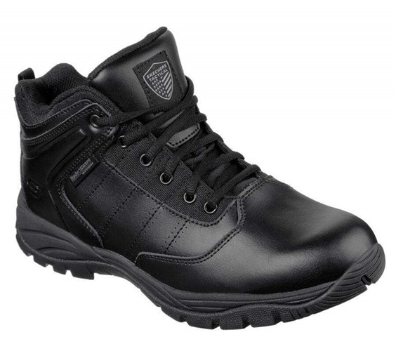 Pánské Boty Skechers Pracovní Relaxed Fit: Braly Tactical Černé | IDSKOMY-01