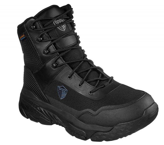 Pánské Boty Skechers Pracovní Relaxed Fit: Markan Tactical Černé | THFOMSQ-26