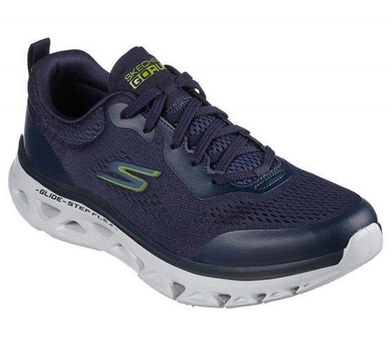 Pánské Běžecké Boty Skechers GO RUN Glide-Step Flex Tmavě Blankyt Světle Zelene | UAOXGQM-72