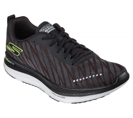 Pánské Běžecké Boty Skechers GO RUN Razor Excess 2 Černé Bílé | ZERBIMT-38