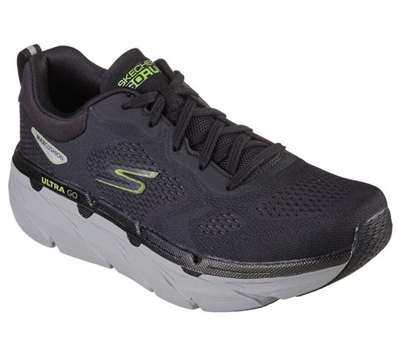 Pánské Běžecké Boty Skechers Max Cushioning Premier - Perspective Černé Světle Zelene | JMFHWRE-09