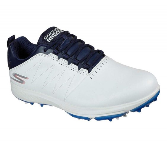 Pánské Golfové Boty Skechers GO GOLF Pro 4 - Legacy Bílé Tmavě Blankyt | CLSMUGI-70