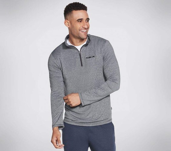 Pánské Mikiny S Kapucí Skechers Apparel Skech-Air Zip Pullover Hoodie Šedé | MYLUHBD-86