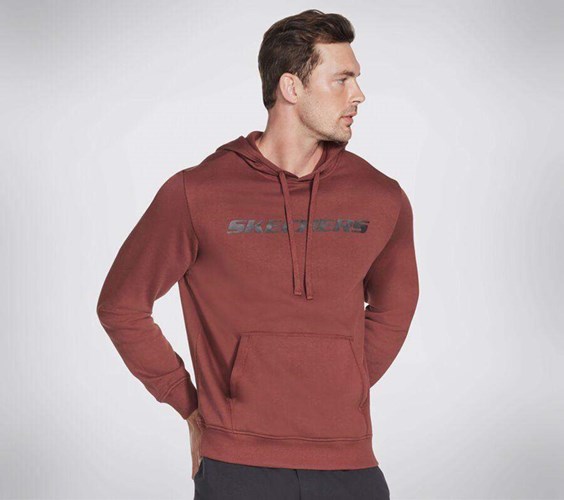 Pánské Mikiny S Kapucí Skechers Apparel Heritage Pullover Hoodie Hnědé | UBJCHGP-58