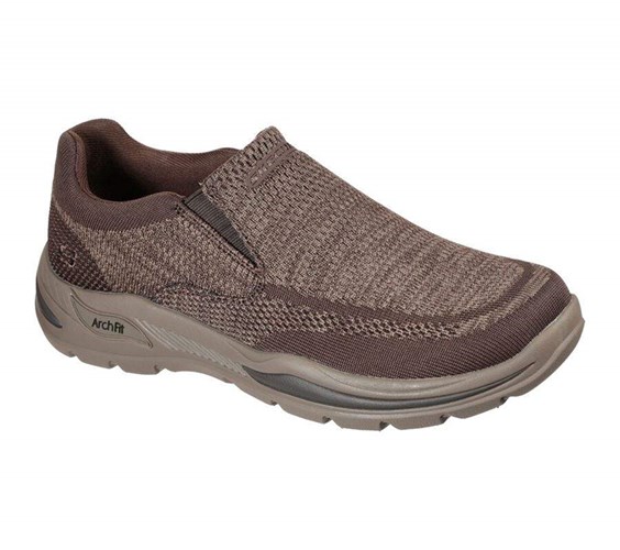 Pánské Mokasíny Skechers Arch Fit Motley - Vaseo Hnědé | FXLARVH-26