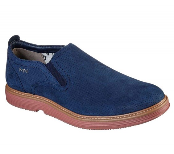 Pánské Mokasíny Skechers Parallux - Torres Tmavě Blankyt | UXLJVAS-80