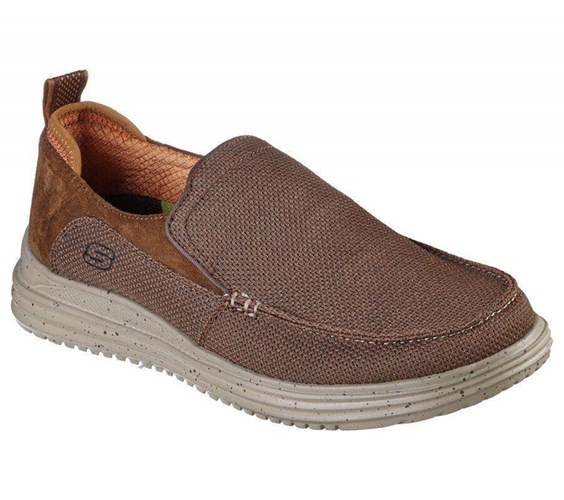 Pánské Mokasíny Skechers Proven - Renco Hnědé | JNYHRAQ-15