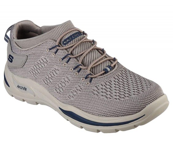 Pánské Mokasíny Skechers Relaxed Fit: Arch Fit Motley - Varsen Hnědé | MJZWLBR-37