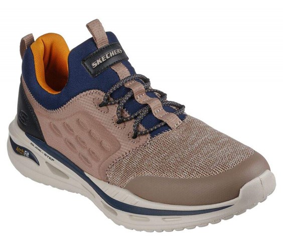 Pánské Mokasíny Skechers Relaxed Fit: Arch Fit Orvan - Verdigo Hnědé | NQVUIOE-74