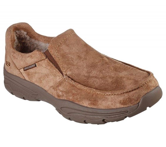 Pánské Mokasíny Skechers Relaxed Fit: Creston - Garvis Hnědé | TNDYBWK-72