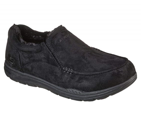 Pánské Mokasíny Skechers Relaxed Fit: Expected X - Larmen Černé | DGOMKCB-60