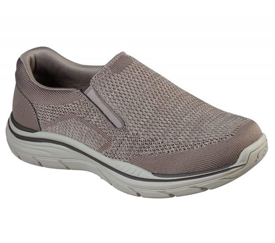 Pánské Mokasíny Skechers Relaxed Fit: Expected 2.0 - Arago EXTRA WIDE Hnědé | PZIGUVY-78