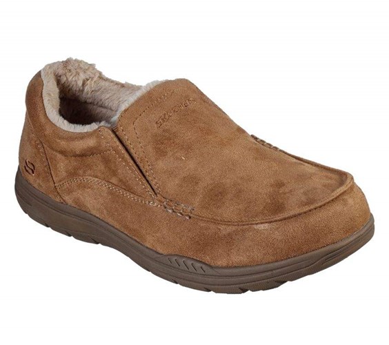 Pánské Mokasíny Skechers Relaxed Fit: Expected X - Larmen Hnědé | YNFSDBR-73