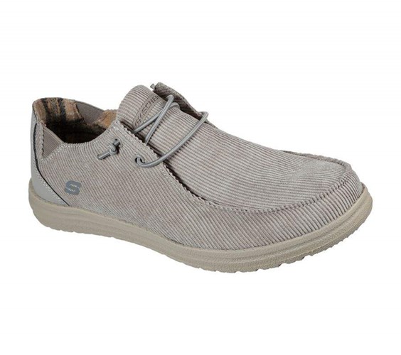 Pánské Mokasíny Skechers Relaxed Fit: Melson - Corduroy Hnědožlutý | TZHSEPK-42