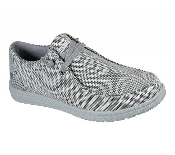 Pánské Mokasíny Skechers Relaxed Fit: Melson - Remie Světle Šedé | WEPABHM-29