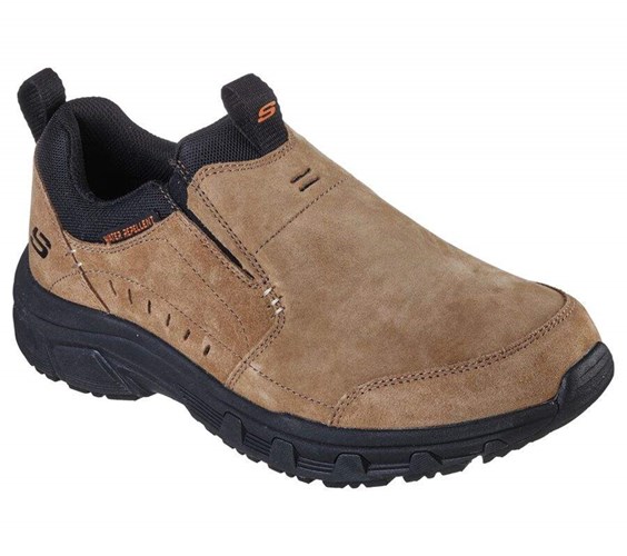 Pánské Mokasíny Skechers Relaxed Fit: Oak Canyon Hnědé Černé | ZYDSFIJ-48