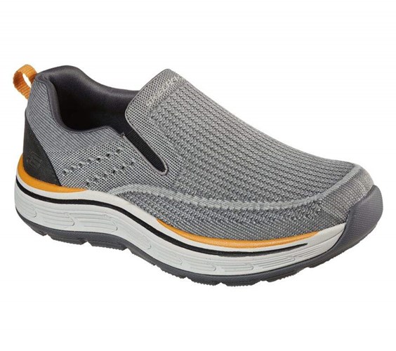 Pánské Mokasíny Skechers Relaxed Fit: Remaxed - Edlow Šedé | OGSIFQB-20