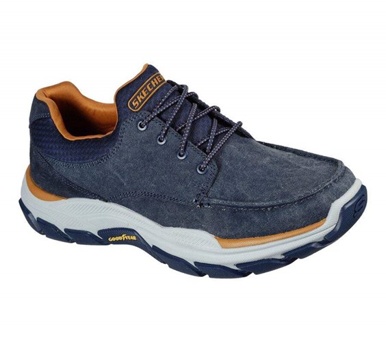 Pánské Mokasíny Skechers Relaxed Fit: Respected - Loleto Tmavě Blankyt | QKOATHG-65