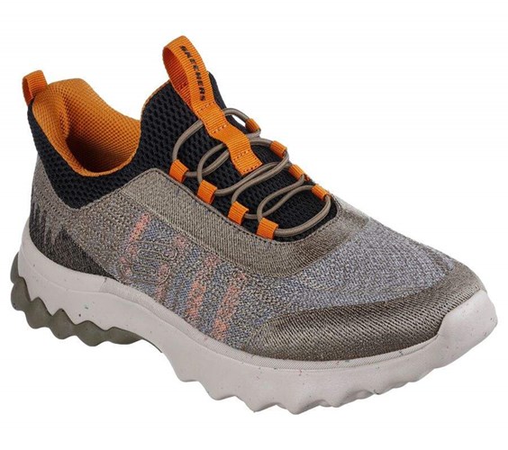 Pánské Mokasíny Skechers Relaxed Fit: Voston - Reever Olivy Zelené Černé | WLJHOYZ-49