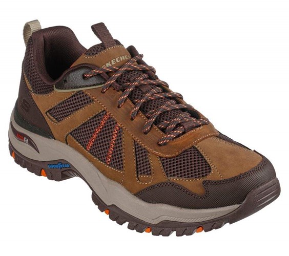 Pánské Oxfordky Skechers Arch Fit Dawson - Vortego Hnědé | RBLIGZQ-27