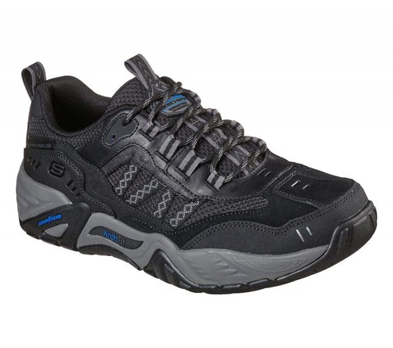 Pánské Oxfordky Skechers Arch Fit Recon - Jericko Černé | PYXVWKU-70