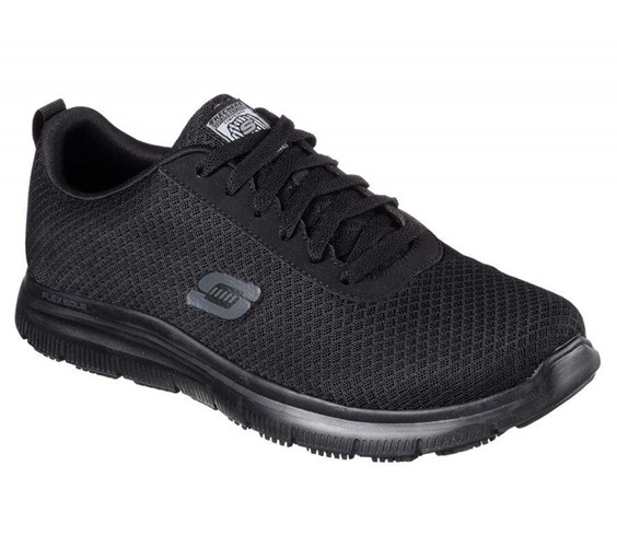 Pánské Oxfordky Skechers Pracovní Relaxed Fit: Flex Advantage - Bendon SR Černé | GQRYATJ-98