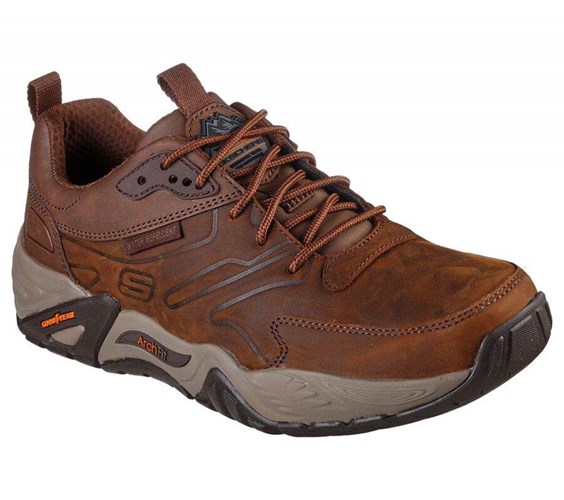 Pánské Oxfordky Skechers Relaxed Fit: Arch Fit Recon - Cadell Hnědé | HAYWZJT-82