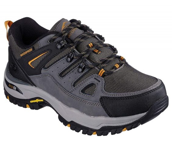 Pánské Oxfordky Skechers Relaxed Fit: Arch Fit Dawson - Argosa Šedé | LBTJOKX-81