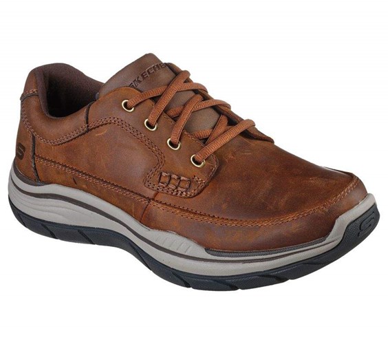 Pánské Oxfordky Skechers Relaxed Fit: Expected 2.0 - Raymer Hnědé | FLZJCGX-47