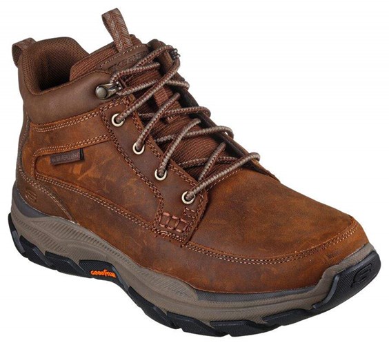 Pánské Oxfordky Skechers Relaxed Fit: Respected - Boswell Hnědé | YMXHVTL-03