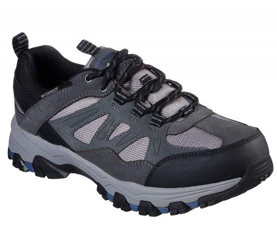 Pánské Oxfordky Skechers Relaxed Fit: Selmen - Enago Šedé | IMJWHPQ-81