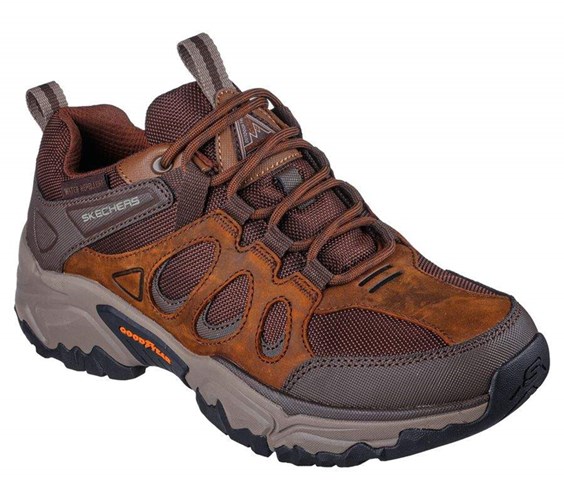 Pánské Oxfordky Skechers Relaxed Fit: Terraform - Selvin Hnědé | GTJXLUZ-71