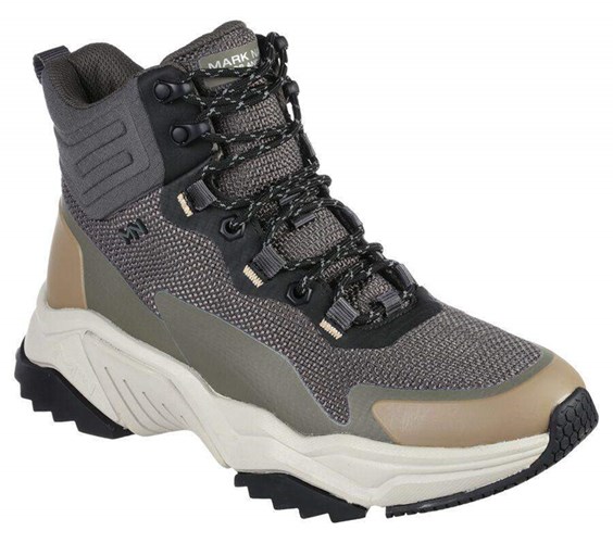 Pánské Oxfordky Skechers Smart Block - Emmick Šedé Olivy Zelené | BOQPCUX-82