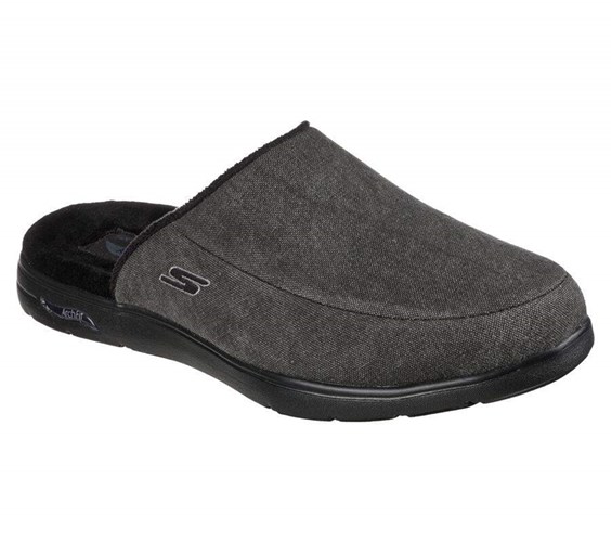 Pánské Pantofle Skechers Arch Fit Lounge Černé | HOMAFNS-97