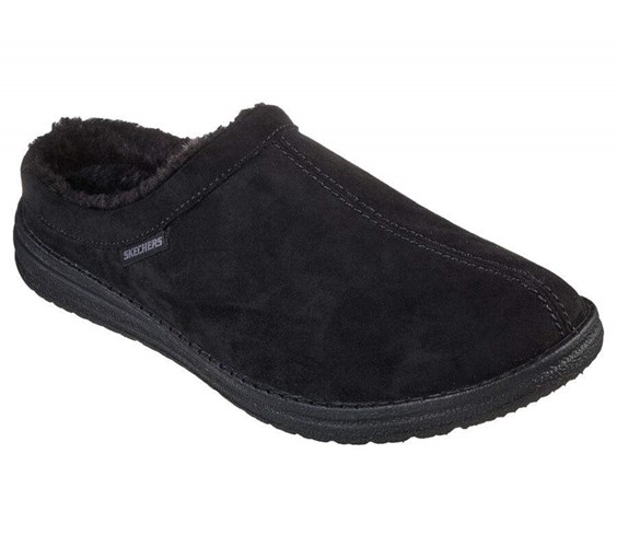 Pánské Pantofle Skechers Relaxed Fit: Melson - Harmen Černé | KAECYRN-58