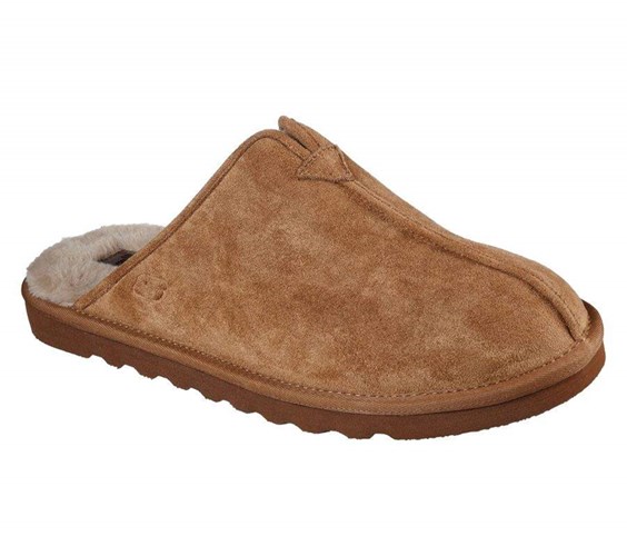 Pánské Pantofle Skechers Relaxed Fit: Renten - Palco Hnědé | GFJNBPK-57