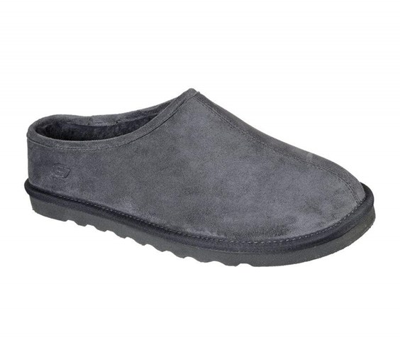 Pánské Pantofle Skechers Relaxed Fit: Renten - Lemato Šedé | IBNCXLF-38