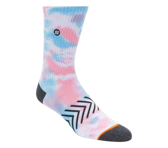 Pánské Ponožky Skechers Tie-Dye Crew - 1 Pack Růžové | INZJXGY-64