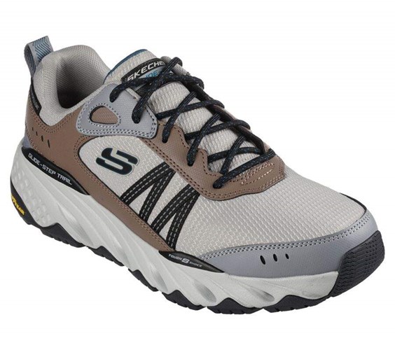 Pánské Tenisky Skechers Glide-Step Trailové - Oxen Béžový Viacfarebný | IUOPRSL-49