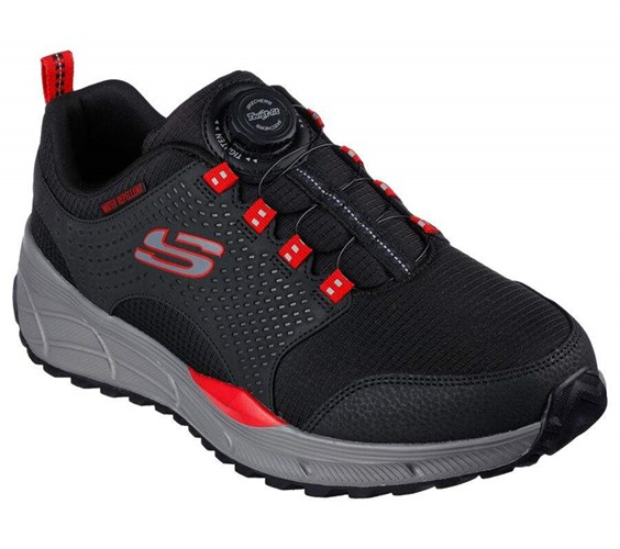 Pánské Tenisky Skechers Twist Fit: Equalizer 4.0 - Ibeck Černé Červené | HFBCEWS-32