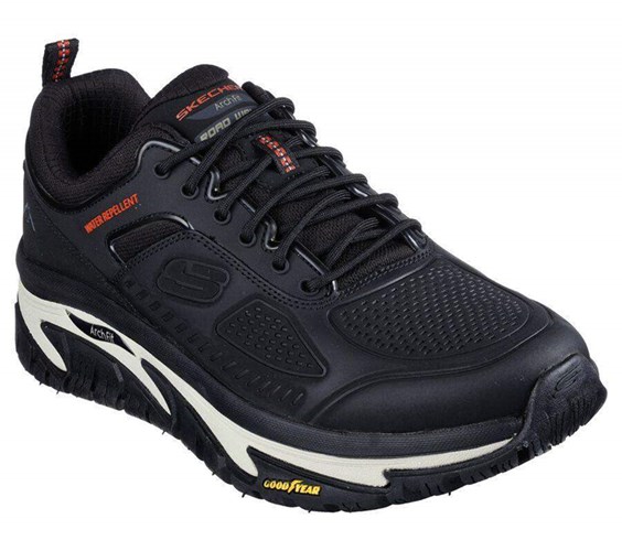 Pánské Trailové Boty Skechers Relaxed Fit: Arch Fit Silniční Walker - Recon Černé | PMCQHBY-86